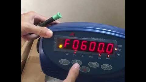 Cách hiệu chuẩn trên đầu cân Keli XK3118T1 (CAL)