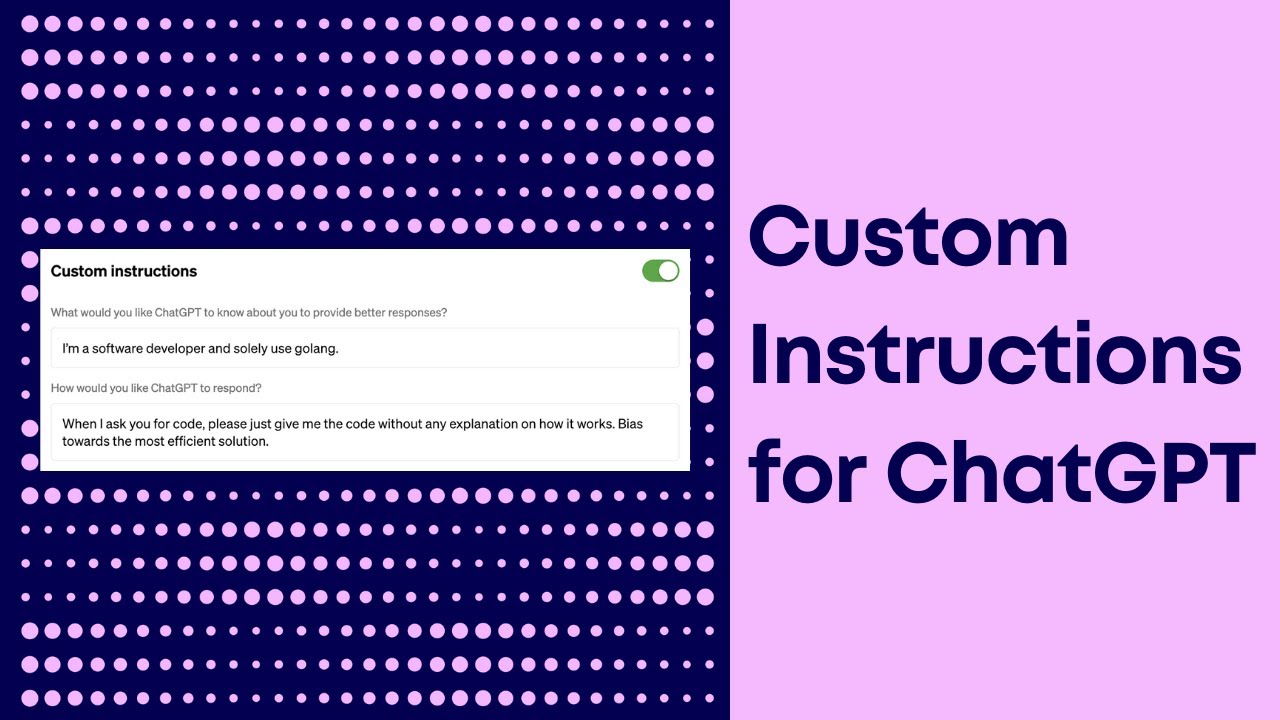 How to Use ChatGPT Custom Instructions