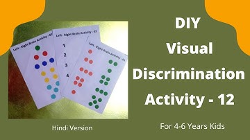 DIY Visual Discrimination Activity - 12 (Hindi Version) | Active Brain Exercise | Kids Learning