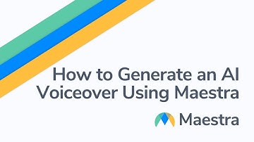 How to generate an AI voiceover for your media using Maestra