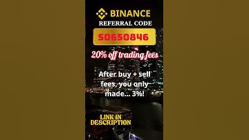 Not counting fees before trading - Binance Referral Code 2025 #shorts