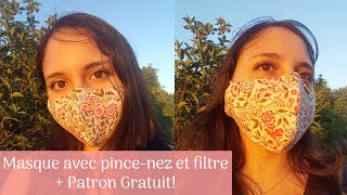 (FR) DIY Masque de 3 Couches avec Filtre et Pince-Nez │ Paula Venvera
