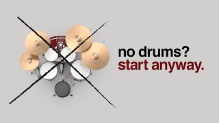 Start learning DRUMS without a drum set