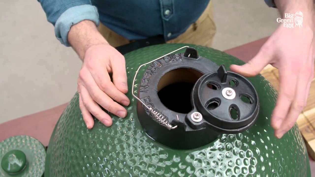 Контроль температуры Big Green Egg - YouTube