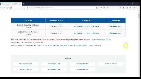 Winmostar v 10 01 - Installation