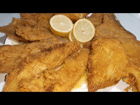 سمك الراية مقلي في زيت بطريقة جد سهلة كتجي مقرمشة ولذيذة الطريقة الصحيحة