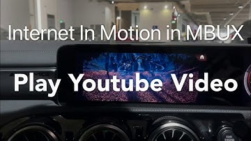 Mercedes MBUX IIM: Play YouTube Video