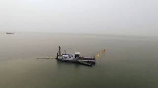 Sand mining using a cutter suction dredger type CSD350