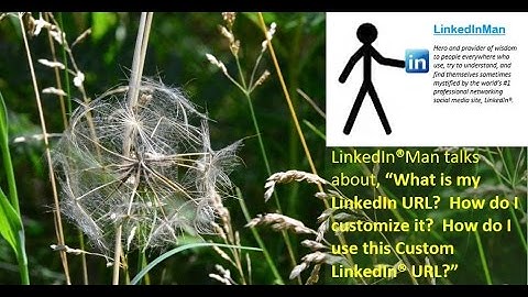 LinkedInMan!!  How to customize your LinkedIn URL - Getting Your Career