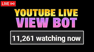 YOUTUBE LIVE VIEW BOT 2025 (educational purposes only) | YOUTUBE LIVE STREAM BOT