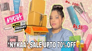 *HUGE MAKEUP & SKINCARE HAUL 2023* {I HAVE TRIED DIFFERENT BRANDS} NYKAA PINK FRIDAY SALE 📦✅🗯️🛍️