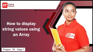 Project 79 Step 7 - How to display string values ​​using an Array