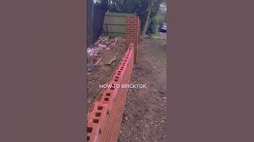 Brick dominos - #asmr #bricklayer #satisfying #bricklaying #ad #funny