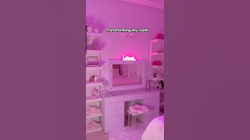 Transforming my new room 🎀💞💗 #room #decoration #pink #girl #asthetic #pinterest #girl #fyp