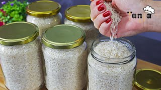 you will survive war and famine if you know this recipe! canned rice in a jar lasts 20 years!