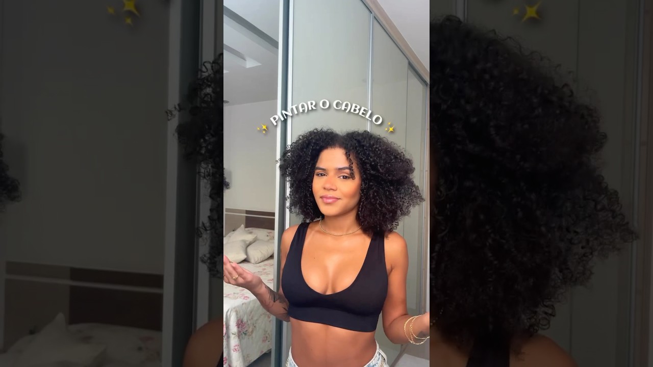 PINTANDO O CABELO PELA PRIMEIRA VEZ | cabelo cacheado cor doce de leite #curlyhair #cabelocacheado