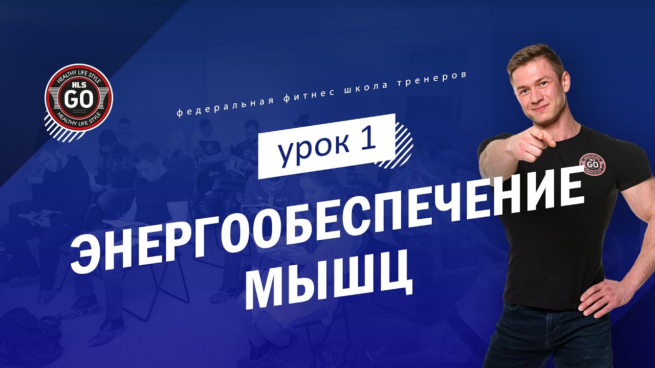 Энергообеспечение мышц - урок 1 (Типы мышц, АТФ и источники его ресинтеза)