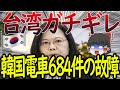 韓国が台湾を激怒させる　たったの7ヶ月で684件故障のポンコツ電車を輸出「ふざけるな、適当に作るんじゃねえ」【ゆっくり解説】