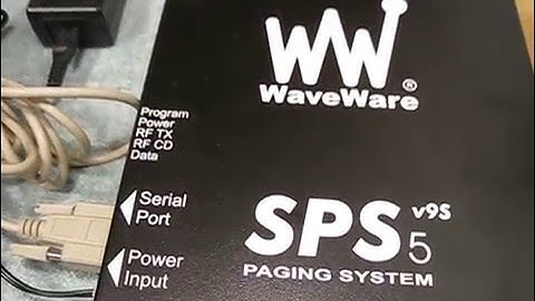 POCSAG PAGER DEMO - Featuring UHF WaveWare SPS 5 V9s, MicroVision 400Z & Apollo ALA25