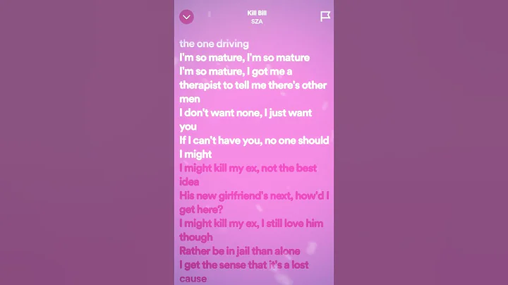 SZA - Kill Bill (Lyrics) #SZA
