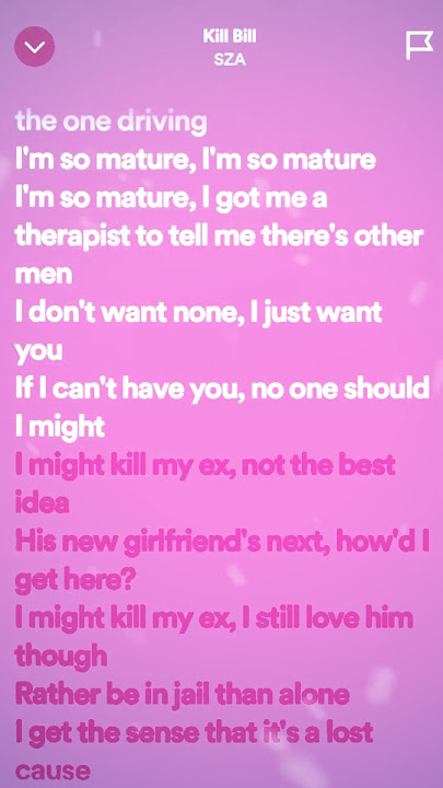 SZA - Kill Bill (Lyrics) #SZA