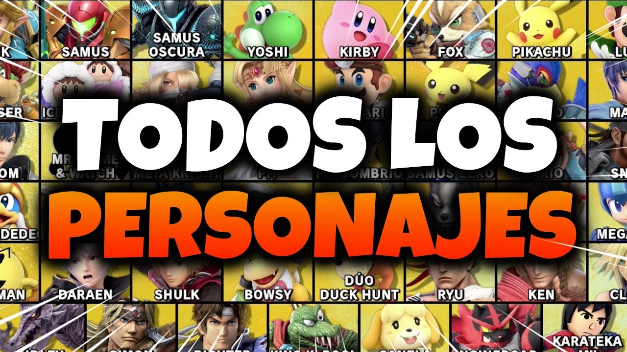 TODOS LOS PERSONAJES 🔥 SUPER SMASH BROS ULTIMATE 👉 Gameplay en directo