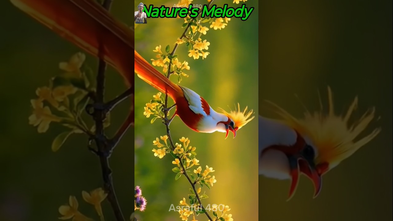 Asraful 480 | Nature's Melody.. A Golden Bird's Beautiful Song! 