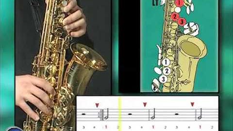 Ex002~A How to Play Saxophone - Saxophone Lessons for Beginners ~ Alto Part