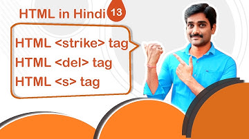 HTML strike Tag | HTML del Tag | HTML s Tag - HTML in Hindi Tutorial 13 🚀