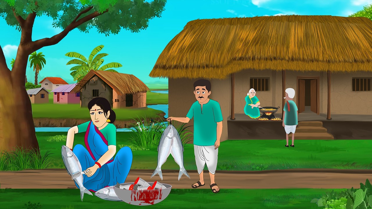 छोटी बहू के दहेज की मछली | Hindi Story | Hindi Kahaniya | Moral Stories | cartoon story