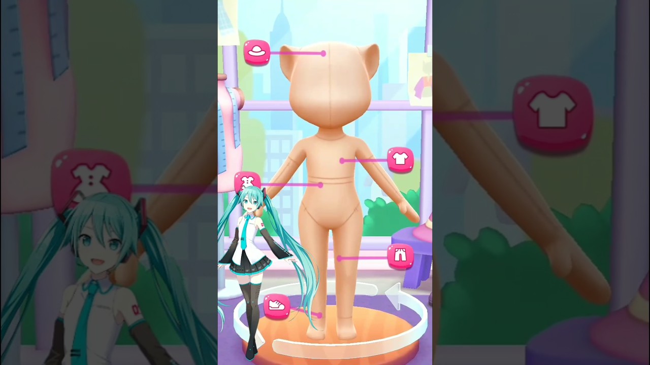 #Hatsune Miku makeover by my talking angela angela 2💗✨💙#hatsunemiku #cosplay #shorts