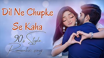 Dil Ne Chupke Se Kaha | 90s Bollywood Vintage Romantic Song | AI Generated