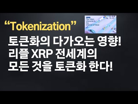 리플의 전세계 토큰화 프로젝트 Tokenization Impact Ripple XRP XRPL 