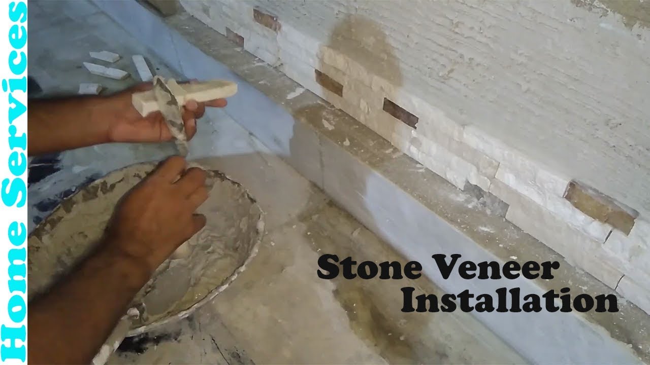 Stone Veneer stone veneer installation interior YouTube
