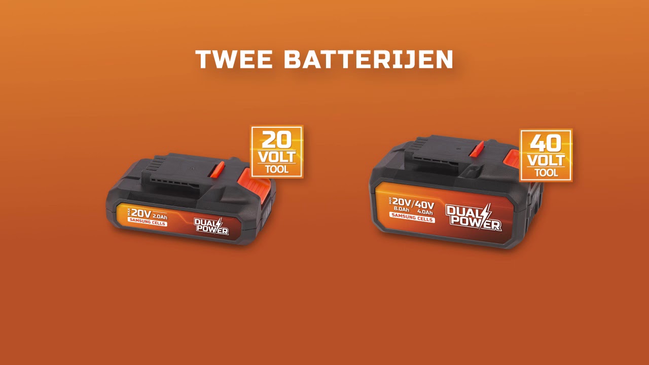 Tronçonneuse à Batterie Powerplus Dual Power POWDPG7576 - 40V