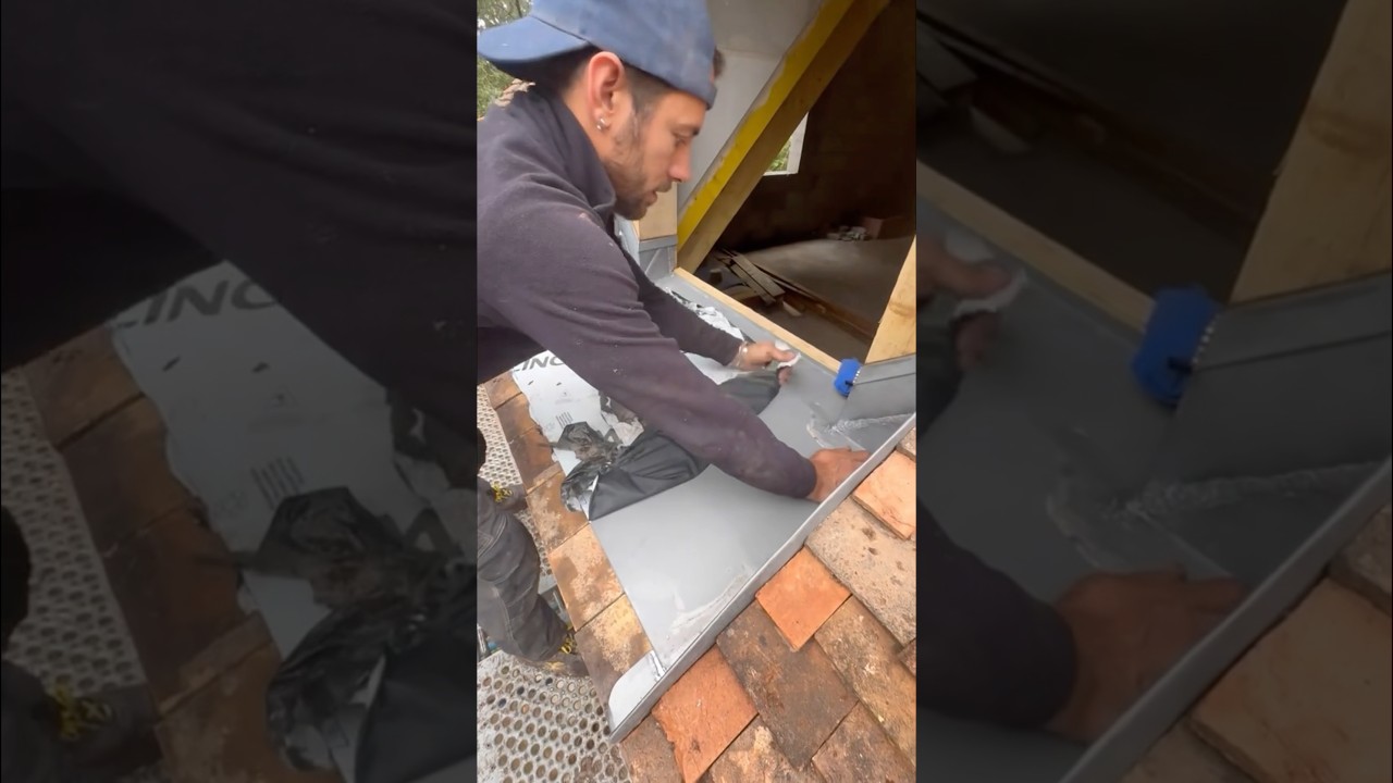 Bavette en zinc quartz terminée ✔️