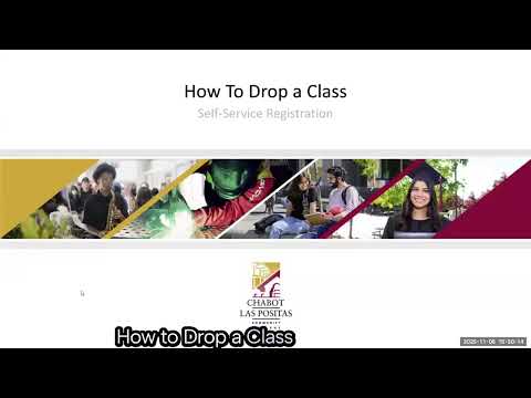 How To Drop A Class Self Service Registration