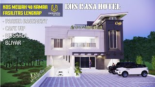 Kost Minimalis Modern 40 Kamar 3 Lantai || Parkir Basement dan Cafe Rooftop