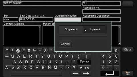 REGISTERING PATIENT (FujiFilm Console Advance)