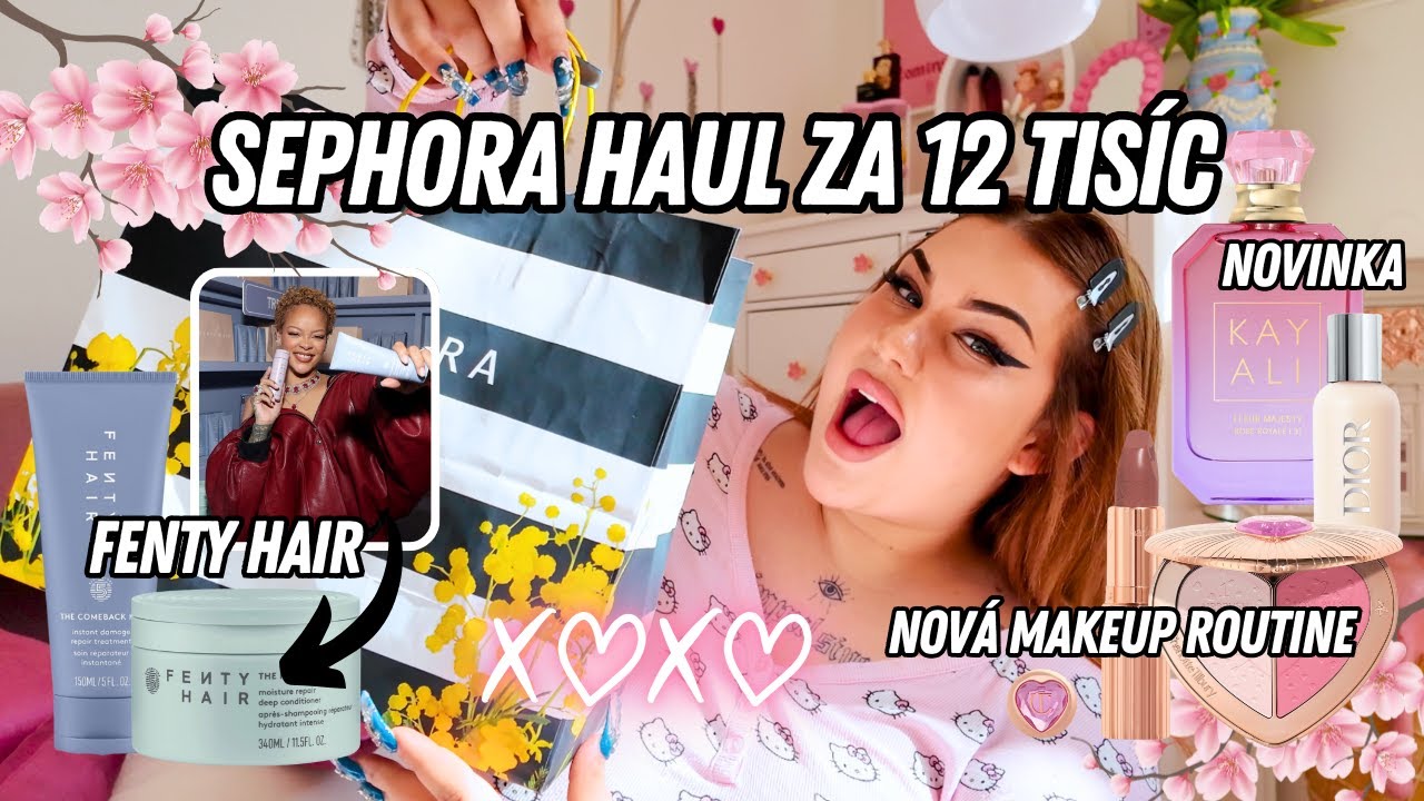 COME SHOPPING WITH ME do Sephory, HAUL & GRWM s novýma produktama | SugarDenny