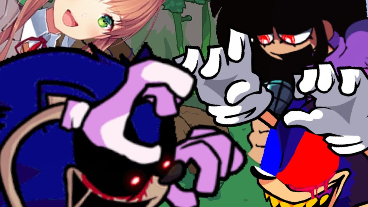 COUPLE ATTACK | monotone attack but Xenophanes, Monika, Hedgehog.EXE and Sarah sing it 