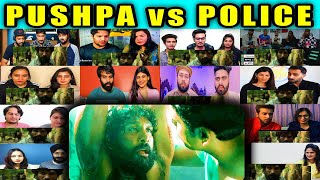 Pushpa Vs Police Fight Scene Reaction | Icon Star Allu Arjun Jail Scene | Mixed Mashup Reaction