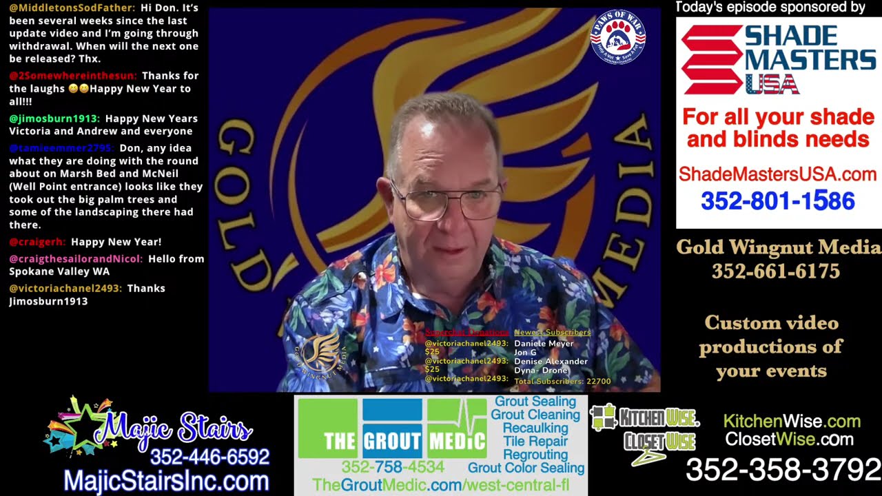 Gold Wingnut Live #97 1/4/2025 at 3:00 PM