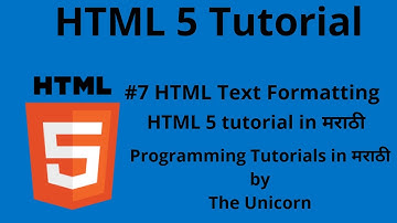 HTML 5 Tutorial - HTML Text Formatting
