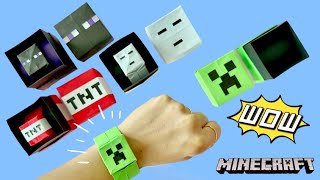 How to make Minecraft character / Minecraft Origami / TNT, CREEPER, GHAST, ENDERMAN