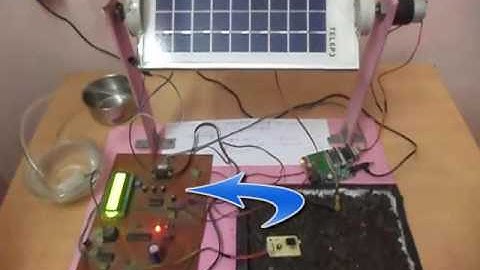 SOLAR POWERED IRRIGATION USING GSM WITH SMS ALERT & SOLAR TRACKER