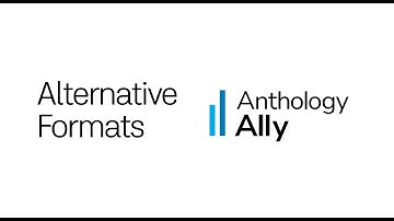 Alternative formats - Ally