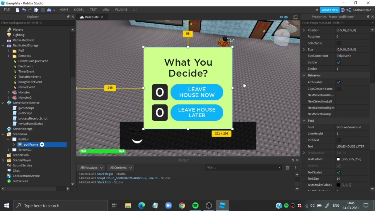 Camping Game #3 Poll Gui - YouTube