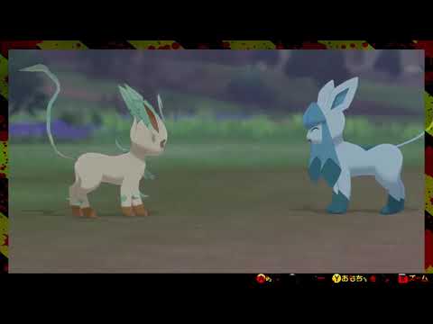 【ポケモン】リーフィアとグレイシアの仲良し動画【あはれ】