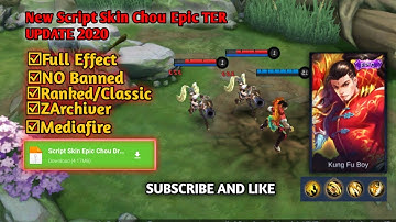 SCRIPT | SKIN CHOU EPIC DRAGON BOY FULL EFFECT + FILE BACKUP - MOBILE LEGEND BANG BANG